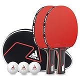 JOOLA Tischtennis Set Duo PRO 2 Tischtennisschläger + 3 Tischtennisbälle +...
