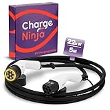 Charge Ninja Black Belt Typ2 Ladekabel für Elektroautos - 3-Phasen, 32A, 22KW,...