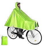 ANYOO Wasserdicht Radfahren Regen Poncho Portable Leichte Regenjacke Mit Kapuze...