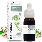 Baldrian Tropfen Hochdosiert 180mg/ml 50ml - Reduziert Stress & Unruhe und...