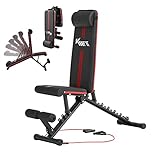 KM Fit klappbare Hantelbank Multifunktion Training Fitness Bank | 6-fach...