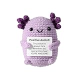 TOYMIS Positiver Axolotl Gehäkelt, Süßes Kleines Gestricktes Gehäkelte Tiere...
