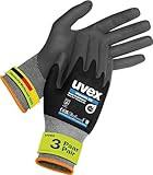 Uvex phynomic XG, 3 Paar - premium Grip-Handschuh für feuchte & ölige Bereiche...