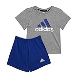 adidas Unisex Baby Youth/Baby Jogger I Bl Co T Set, Top:Medium Grey Heather/Semi...