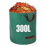 GroundMaster Runder Gartenabfallsack 300 Liter - Gartensack Stabil, Robust &...