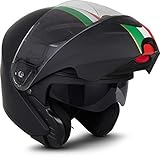MOTO Helmets® F19 „Venice Black“ · Motorrad-Helm · Klapp-Helm...