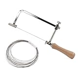 HOMESOM 1 Stück Kopiersäge Stahlrahmen mit 0.5mm Diamant-Drahtsäge für Holz...
