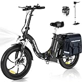 COLORWAY EBike, 20 Zoll Fat Reifen Klapp Elektrofahrrad, 250W Motor, 36V/15AH...