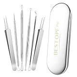 BESTOPE PRO Komedonenquetscher Set Pinzetten Set Blackhead Remover mit...