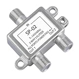 2-Fach SAT Splitter, Koaxial Verteiler, Sat Splitter, Antennenverteiler SAT...