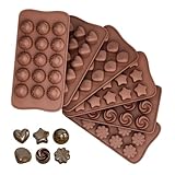 LAINIKE 6 Stück Schokoladenform Silikon Pralinenform Silikon Schokoladenformen...