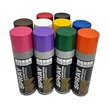 Sprühfarben-Set 10 Farben je 200 ml. Schnelltrocknende Graffiti-Farben...