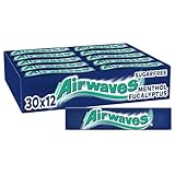 Airwaves Kaugummi Zuckerfrei, Menthol Eukalyptus Gum, 30 x 12 Dragees,...