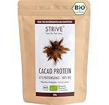 STRIVE CACAO PROTEIN | Vegan | 100% BIO | 500g Natur Eiweiß mit zertifiziertem...