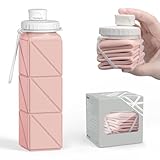 Popdigito Tragbare faltbare Wasserflasche, BPA-frei, lebensmittelechtes Silikon,...