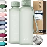 KIVY Trinkflasche 650ml [BPA FREI] Auslaufsicher & Spülmaschinenfest -...