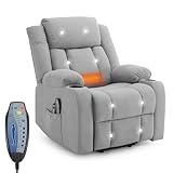 LEADZM Fernsehsessel Relaxsessel mit Aufzug Elektrisch Massagesessel mit...