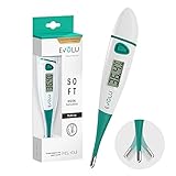 Evolu Wasserdichtes Flexibles Digitales Thermometer Messung in Mund, Rektal oder...