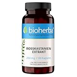 Rosskastanienextrakt Kapseln – 100 Stück hochdosiert mit 250 mg von...