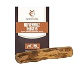 Wildfang® 1 Kaustab Hund aus Olivenholz (Größe M) – Natürliches...