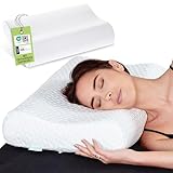 feela.® Orthopädisches Kopfkissen/Schlafkissen [3 Härtegrade] - Lindert...