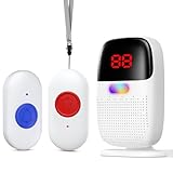Pakinui Notrufknopf für Senioren, Notruf Armband mit Digitalanzeige, Kabellos...