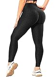 RIOJOY Damen Push Up Leggings - High Waist Anti Cellulite Leggins Scrunch Butt...