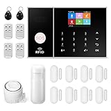 Drahtloses alarmanlage Wohnung,GSM/WiFi komplettes alarmsystem mit...