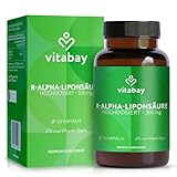 Vitabay R-Alpha Liponsäure 300mg - 120 Kapseln Hochdosiert und Vegan - Alpha...