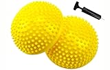 2er-Set Therapie Balance Igel mit Luftpumpe, Balance-Igel Set, Fitness Halbkugel...