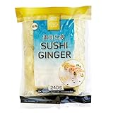 GOLDEN TURTLE Sushi-Ingwer WEIß 240g / 160g ATG eingelegter Ingwer SUSHI GINGER