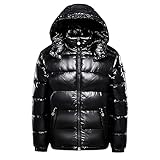 Earnmore Warme Daunenjacken für Herren, einfarbig, Winterjacke,...