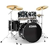 Tama RM52KH6-BK Rhythm Mate Schlagzeug Set (5-teilig) mit 55,8 cm (22 Zoll)...