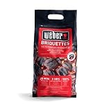 Weber Grill-Briketts (4kg Sack), für lange und konstante Glut, ideal für...