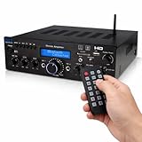 Pyle Stereo Verstärker, 200W Bluetooth Verstärker mit HDMI, USB, UKW, AUX &...