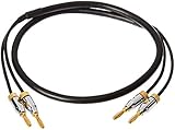 Amazon Basics Lautsprecher-Kabel mit Gold-beschichteten Bananensteckern - CL2 -...