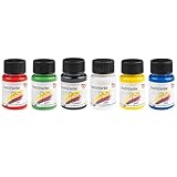 Ideen mit Herz Textilfarbe | Stoffmalfarben-Set | 6x 30 ml | hochpigmentiert |...