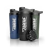 ABOVE. Protein Shaker Edelstahl 750ml – BPA-frei & isolierend: hält 12H...