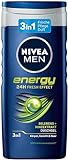 NIVEA MEN Energy Duschgel (250 ml), pH-hautfreundliche Pflegedusche mit...