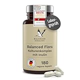Balanced Flora Kulturen Komplex - 20 Mrd. KBE je Tagesdosis - 180 vegane Kapseln...