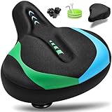 CDYWD Fahrradsattel Herren & Damen Bequem, Extra Breit Weich Gel Fahrrad Sattel,...