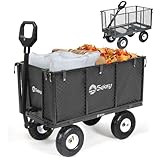 Sekey Bollerwagen Gartenwagen Titan – ECHT 500 KG Belastbar, 3-in-1...