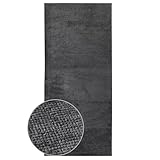 KARAT Premium Teppichläufer gewebt - 80 x 150 cm, Anthrazit - Flauschiger...