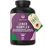 Leber Komplex mit Mariendistel, Artischocke, Löwenzahn & Cholin – 180 Kapseln...