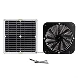 FUBESK Solarmodul-Ventilator-Set, 100 W solarbetriebener Ventilator,...