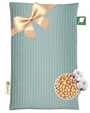 HERBALIND Wärmflasche Kirschkernkissen Waffel in Box - 100% OEKO TEX Baumwolle...