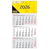 Idena 12071-3 Monatskalender 2026 in der Größe 24 x 45 cm, Wandkalender mit...