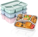 Woplagyreat Brotdose Lunchbox 4 Set Erwachsene Bento Box Mit Fächern Lunch...
