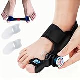 QIDUHUQI Hallux Valgus Korrektur Set, Upgrade Version mit Verstellbarer Hallux...