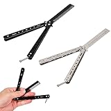 2 Stück Butterfly Edelstahl-Faltbarer Schmetterling-Taschenkamm -...